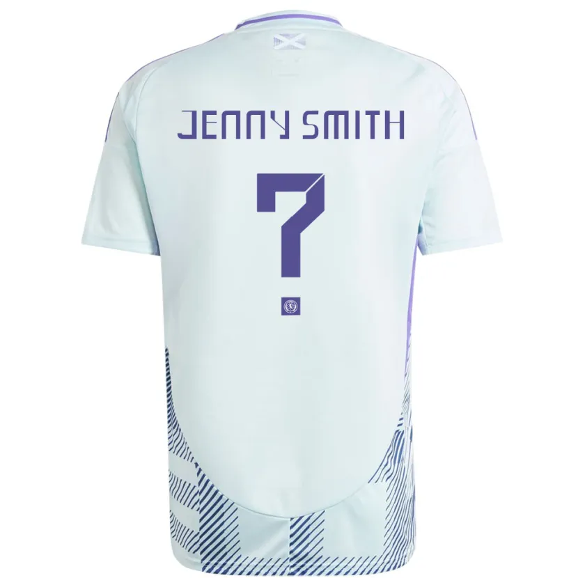 Danxen Dětské Skotsko Jenny Smith #0 Světle Mátově Modrá Daleko Hráčské Dresy 24-26 Dres