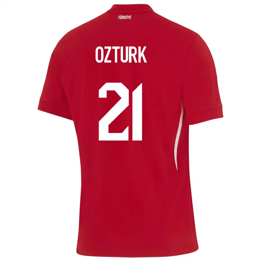 Danxen Dětské Turecko Melike Öztürk #21 Červené Daleko Hráčské Dresy 24-26 Dres