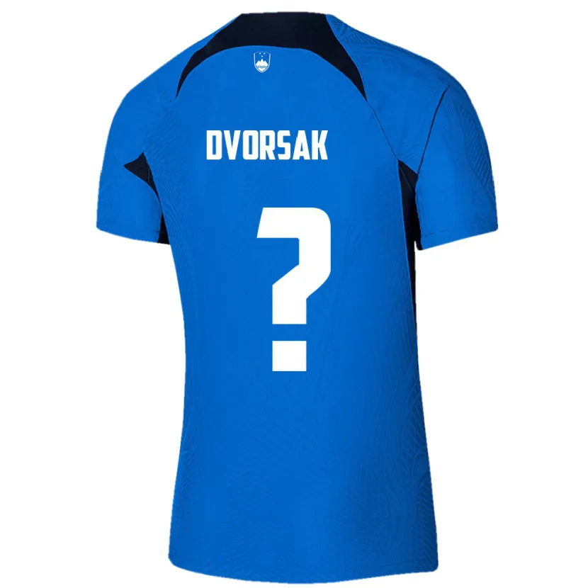 Danxen Dětské Slovinsko Matej Dvorsak #0 Modrý Daleko Hráčské Dresy 24-26 Dres