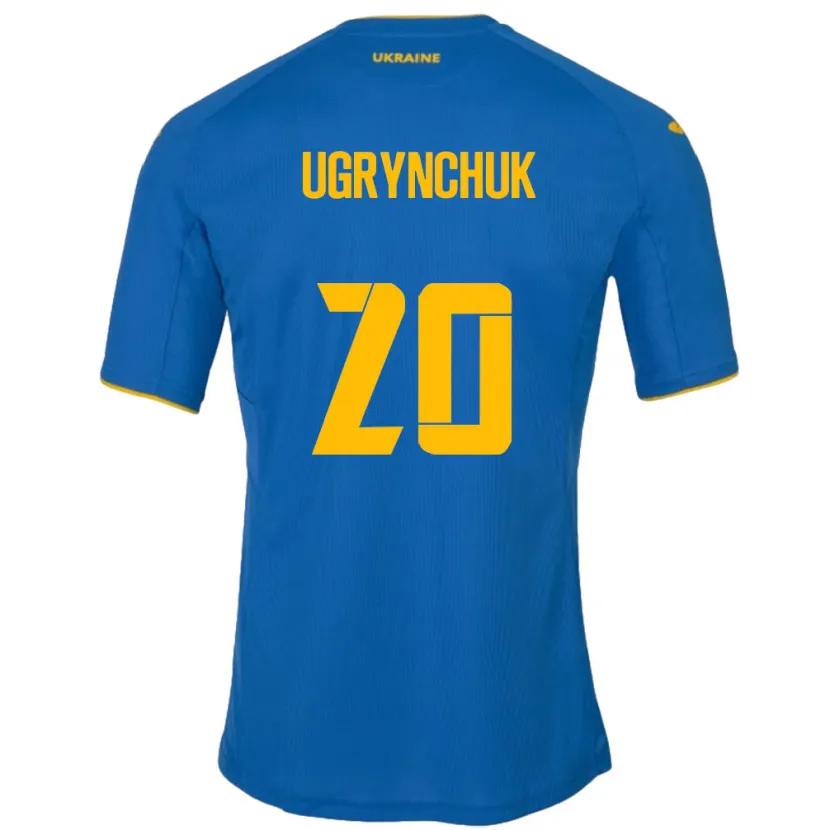 Danxen Dětské Ukrajina Artem Ugrynchuk #20 Modrý Daleko Hráčské Dresy 24-26 Dres