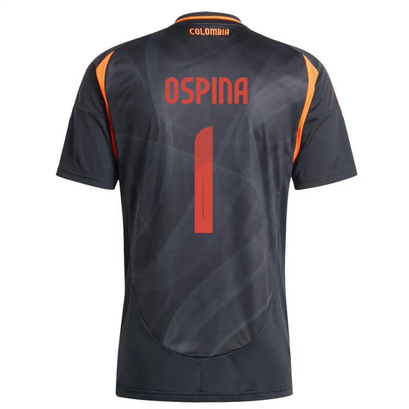 Danxen Dětské Kolumbie David Ospina #1 Černá Daleko Hráčské Dresy 24-26 Dres