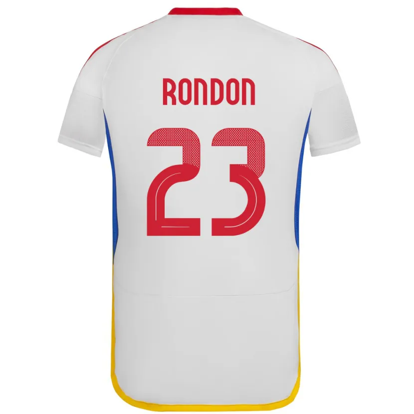 Danxen Dětské Venezuela Salomón Rondón #23 Bílý Daleko Hráčské Dresy 24-26 Dres