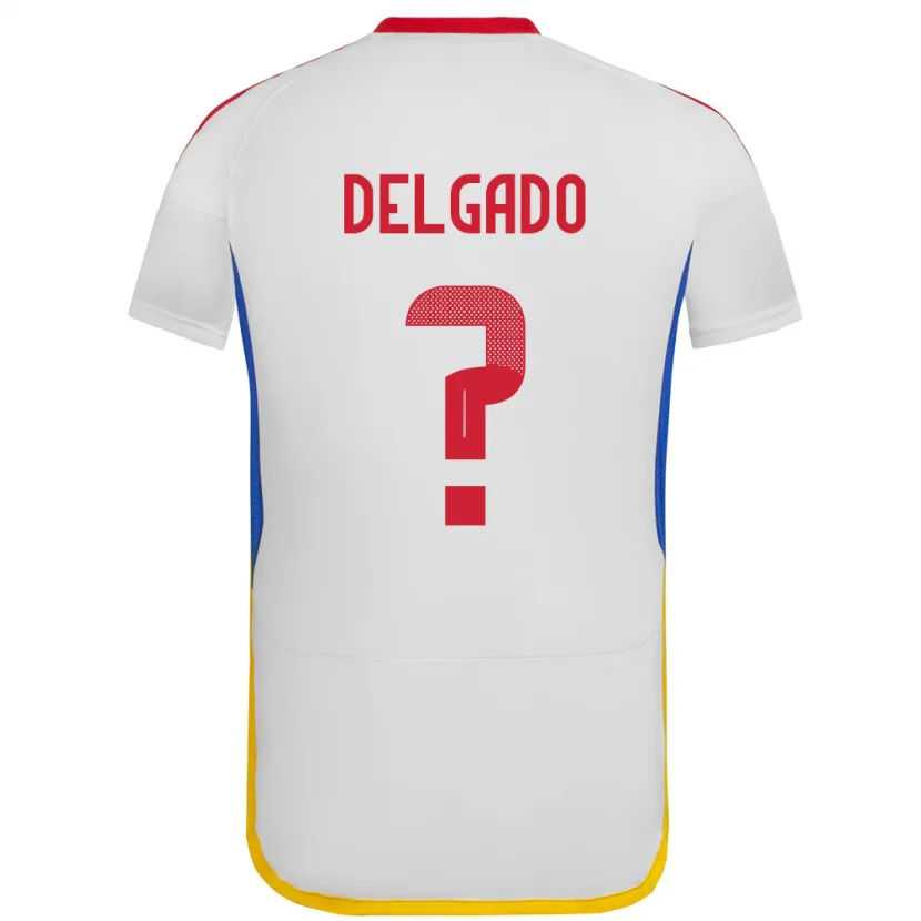 Danxen Dětské Venezuela Álex Delgado #0 Bílý Daleko Hráčské Dresy 24-26 Dres