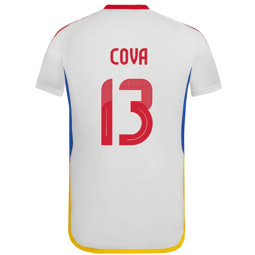 Danxen Dětské Venezuela Alejandro Cova #13 Bílý Daleko Hráčské Dresy 24-26 Dres