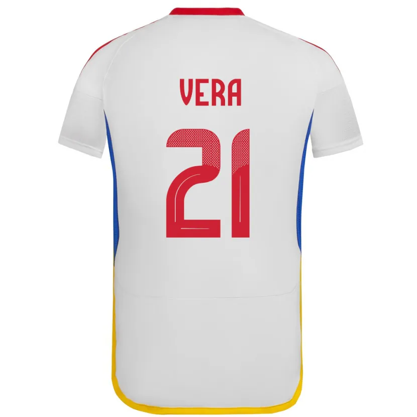 Danxen Dětské Venezuela Andry Vera #21 Bílý Daleko Hráčské Dresy 24-26 Dres