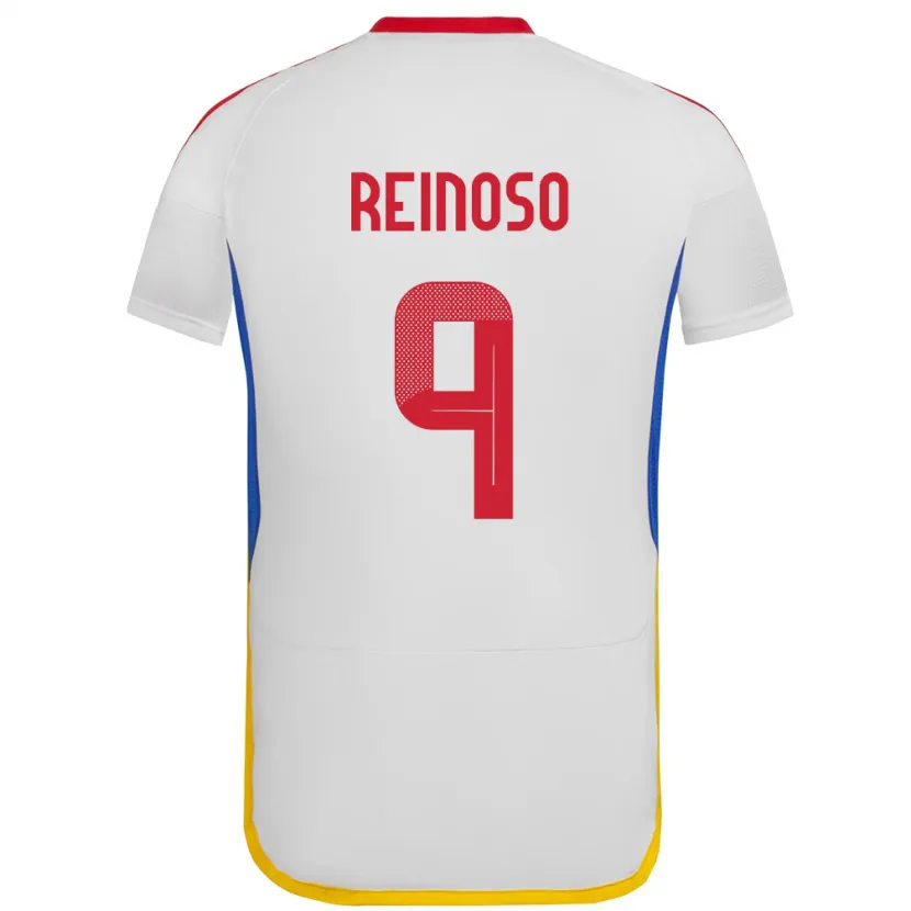 Danxen Dětské Venezuela Lucciano Reinoso #9 Bílý Daleko Hráčské Dresy 24-26 Dres