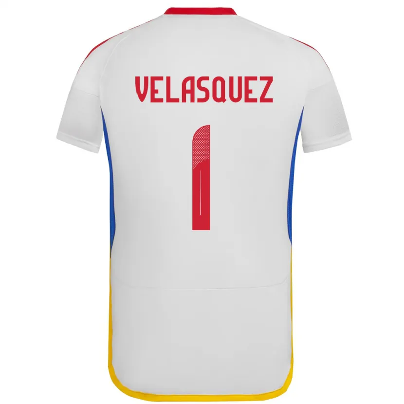 Danxen Dětské Venezuela Yessica Velásquez #1 Bílý Daleko Hráčské Dresy 24-26 Dres