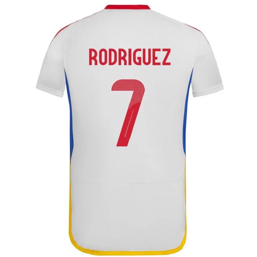 Danxen Dětské Venezuela Daniuska Rodriguez #7 Bílý Daleko Hráčské Dresy 24-26 Dres