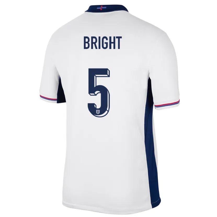 Danxen Pánské Anglie Millie Bright #5 Bílý Domů Hráčské Dresy 24-26 Dres