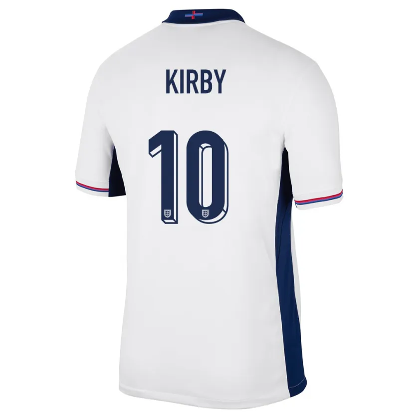 Danxen Pánské Anglie Fran Kirby #10 Bílý Domů Hráčské Dresy 24-26 Dres