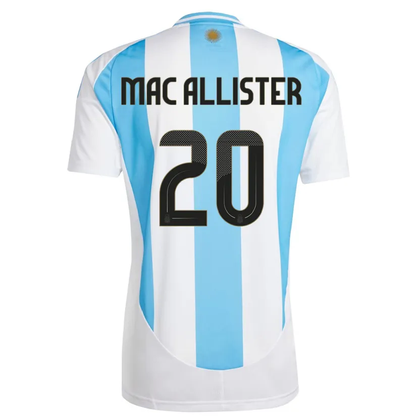 Danxen Pánské Argentina Alexis Mac Allister #20 Bílá Modrá Domů Hráčské Dresy 24-26 Dres