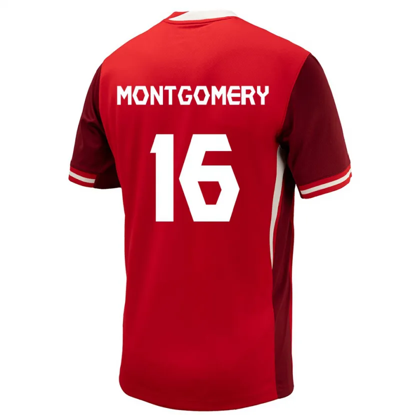 Danxen Pánské Kanada Callum Montgomery #16 Červené Domů Hráčské Dresy 24-26 Dres