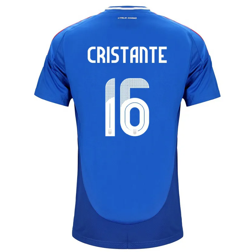 Danxen Pánské Itálie Bryan Cristante #16 Modrý Domů Hráčské Dresy 24-26 Dres