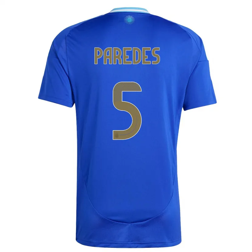 Danxen Pánské Argentina Leandro Paredes #5 Modrý Daleko Hráčské Dresy 24-26 Dres