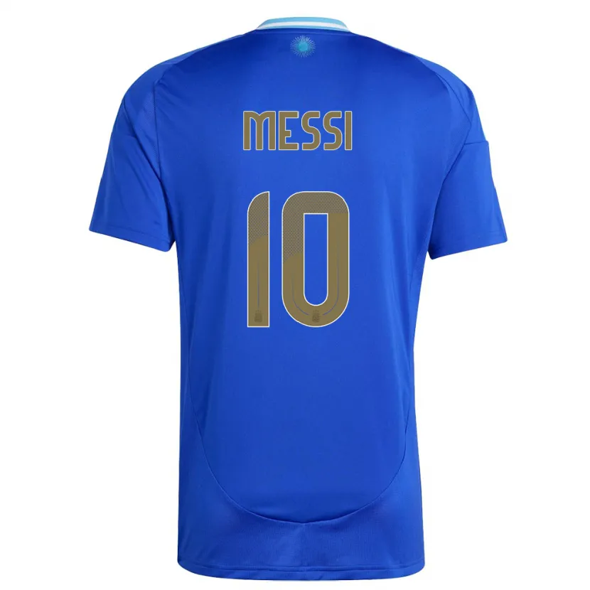 Danxen Pánské Argentina Lionel Messi #10 Modrý Daleko Hráčské Dresy 24-26 Dres