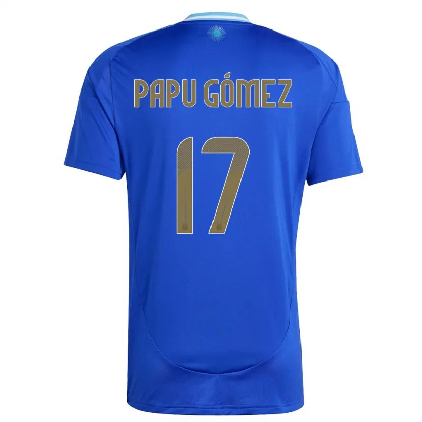 Danxen Pánské Argentina Papu Gomez #17 Modrý Daleko Hráčské Dresy 24-26 Dres