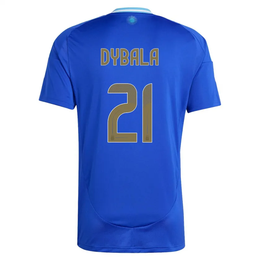 Danxen Pánské Argentina Paulo Dybala #21 Modrý Daleko Hráčské Dresy 24-26 Dres