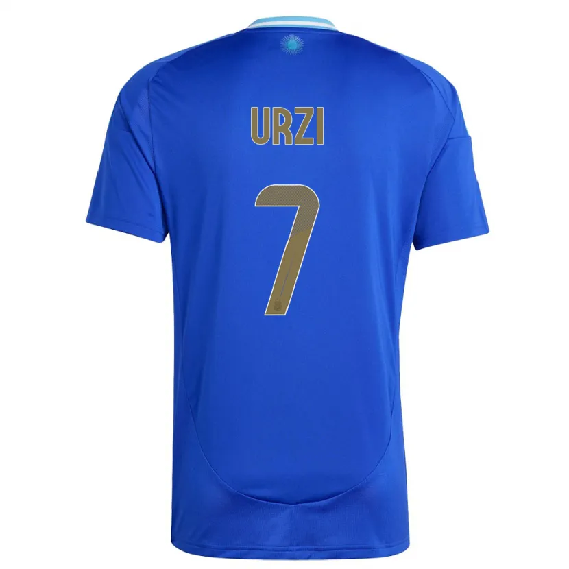 Danxen Pánské Argentina Agustin Urzi #7 Modrý Daleko Hráčské Dresy 24-26 Dres