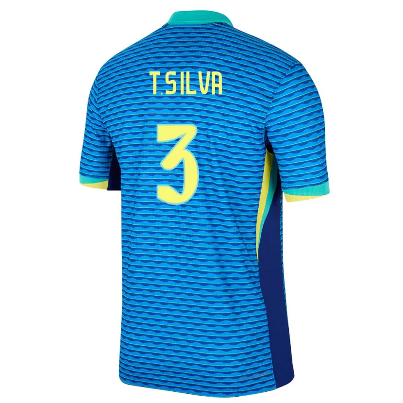 Danxen Pánské Brazílie Thiago Silva #3 Modrý Daleko Hráčské Dresy 24-26 Dres