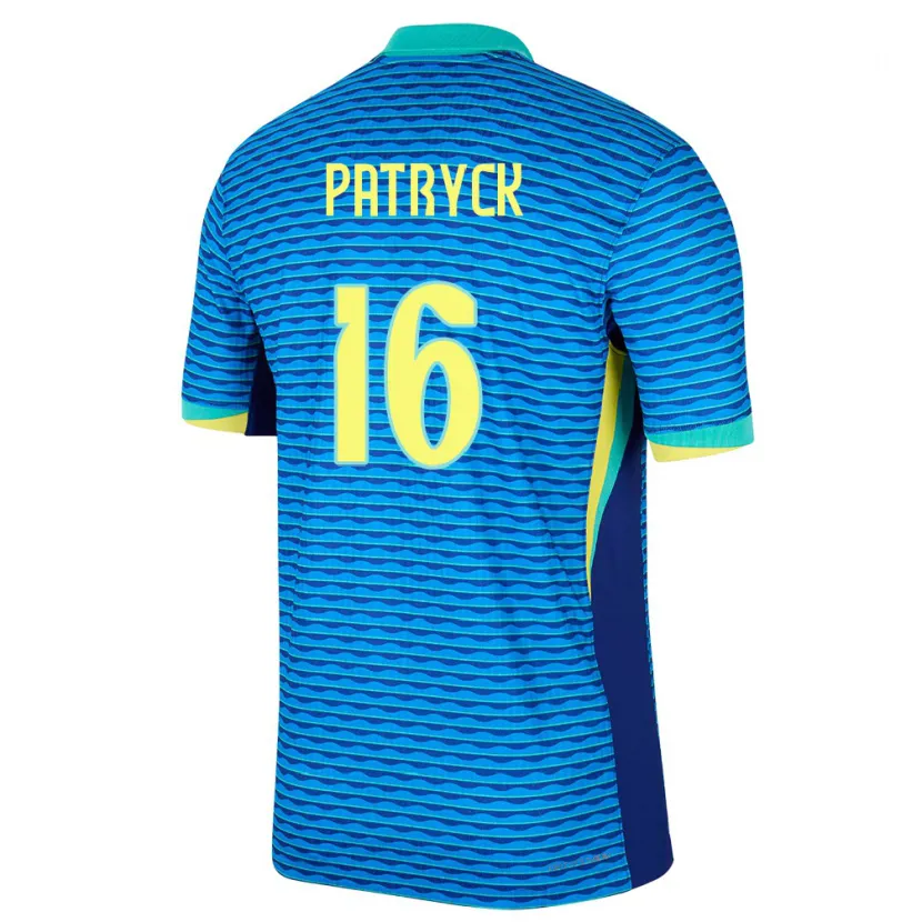 Danxen Pánské Brazílie Patryck #16 Modrý Daleko Hráčské Dresy 24-26 Dres