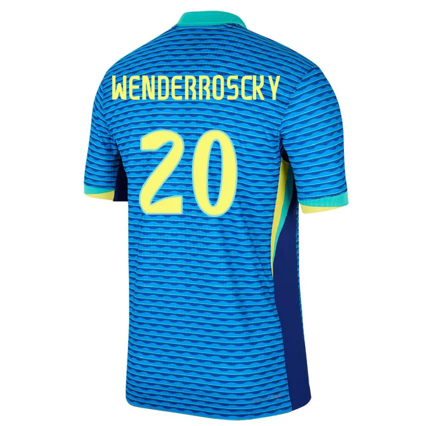 Danxen Pánské Brazílie Arthur Wenderroscky #20 Modrý Daleko Hráčské Dresy 24-26 Dres