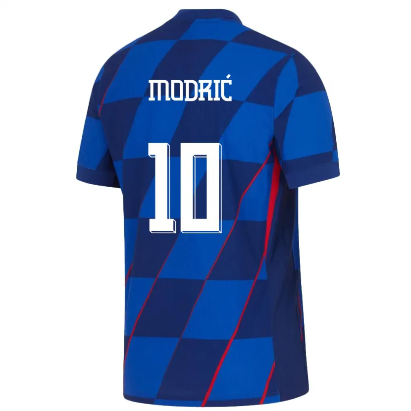 Danxen Pánské Chorvatsko Luka Modric #10 Modrý Daleko Hráčské Dresy 24-26 Dres