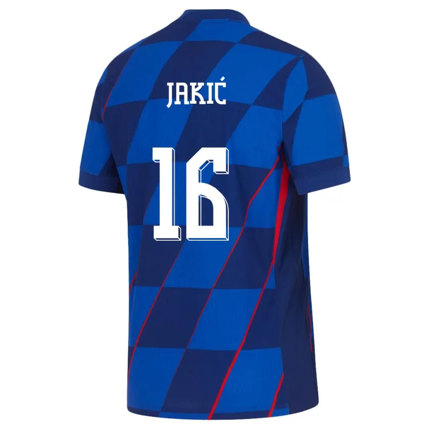 Danxen Pánské Chorvatsko Kristijan Jakic #16 Modrý Daleko Hráčské Dresy 24-26 Dres