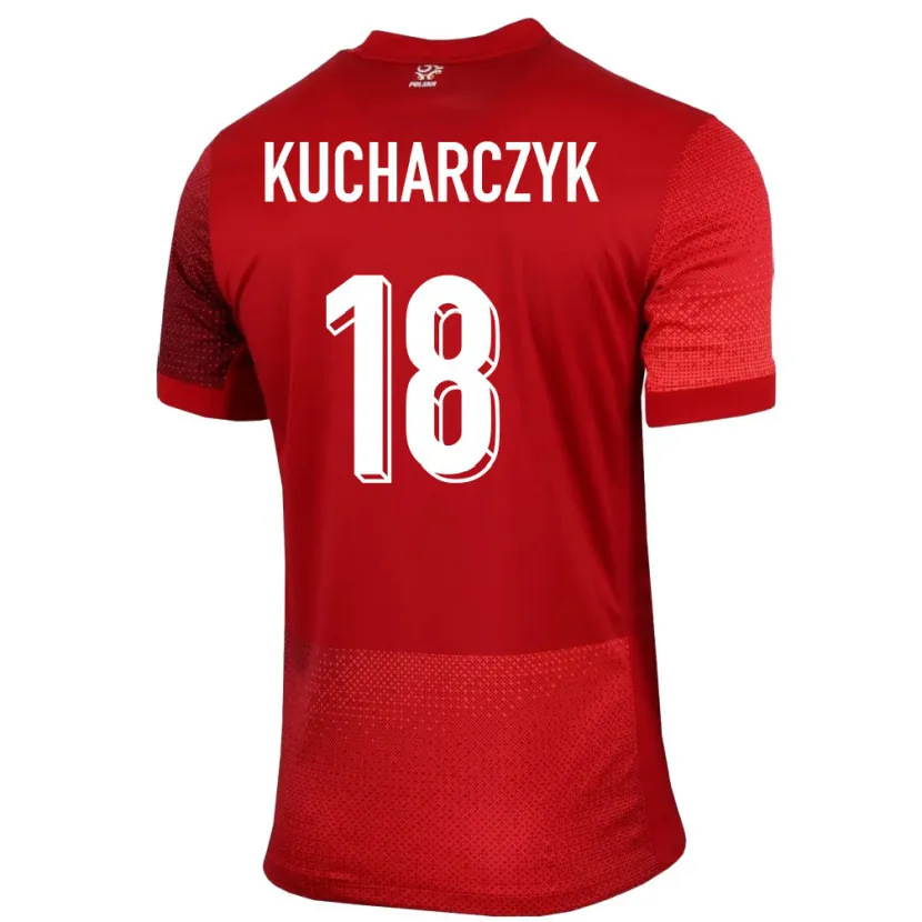 Danxen Pánské Polsko Filip Kucharczyk #18 Červené Daleko Hráčské Dresy 24-26 Dres