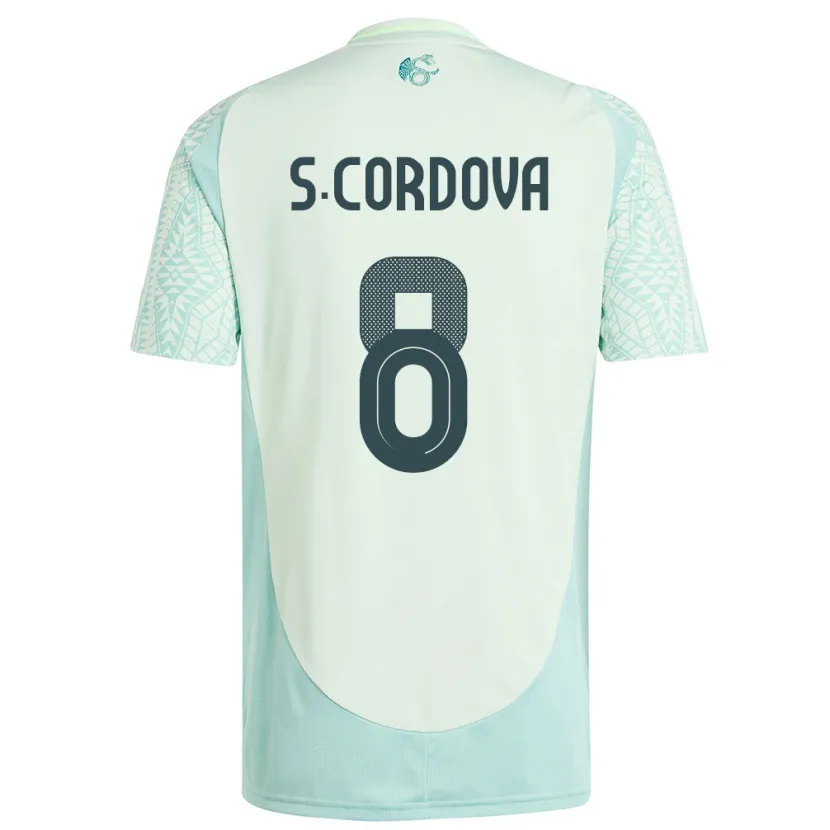 Danxen Pánské Mexiko Sebastian Cordova #8 Povlečení Zelené Daleko Hráčské Dresy 24-26 Dres