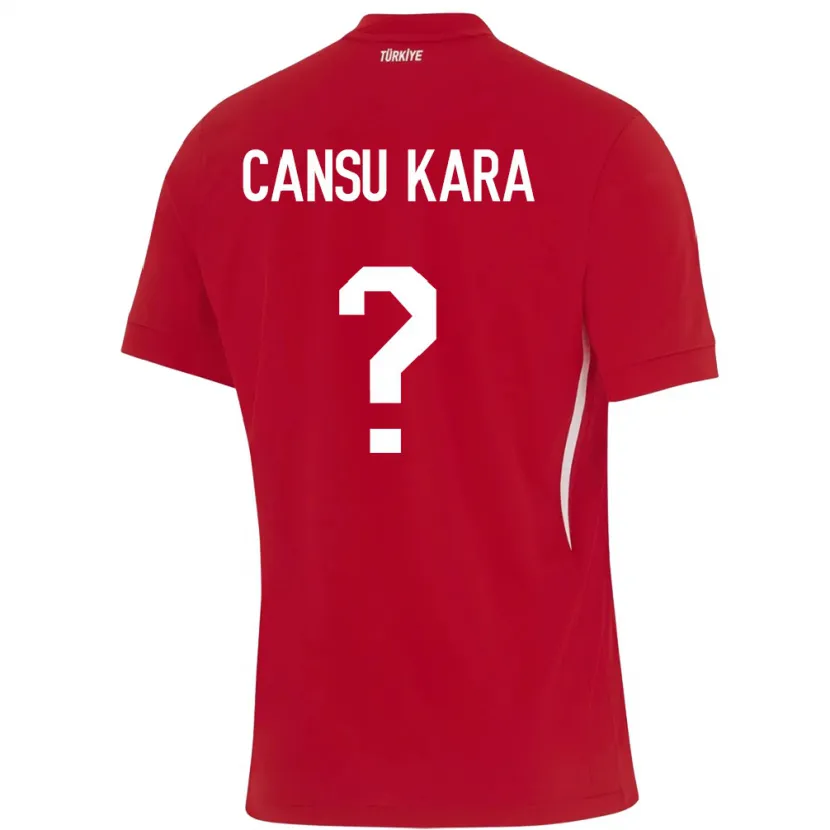 Danxen Pánské Turecko İlayda Cansu Kara #0 Červené Daleko Hráčské Dresy 24-26 Dres