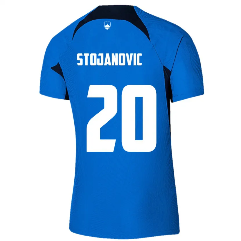 Danxen Pánské Slovinsko Petar Stojanović #20 Modrý Daleko Hráčské Dresy 24-26 Dres