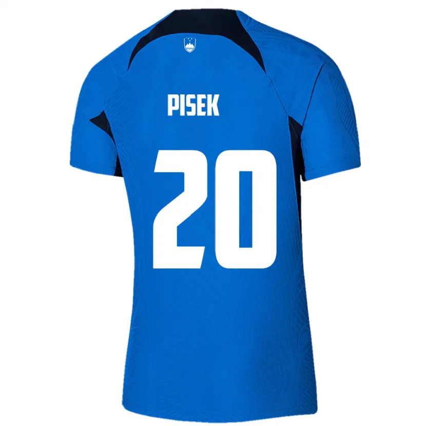 Danxen Pánské Slovinsko Jost Pisek #20 Modrý Daleko Hráčské Dresy 24-26 Dres