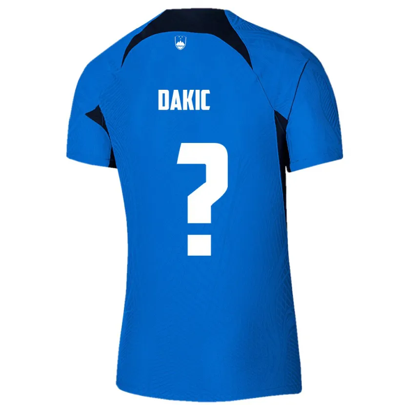 Danxen Pánské Slovinsko Luka Dakic #0 Modrý Daleko Hráčské Dresy 24-26 Dres