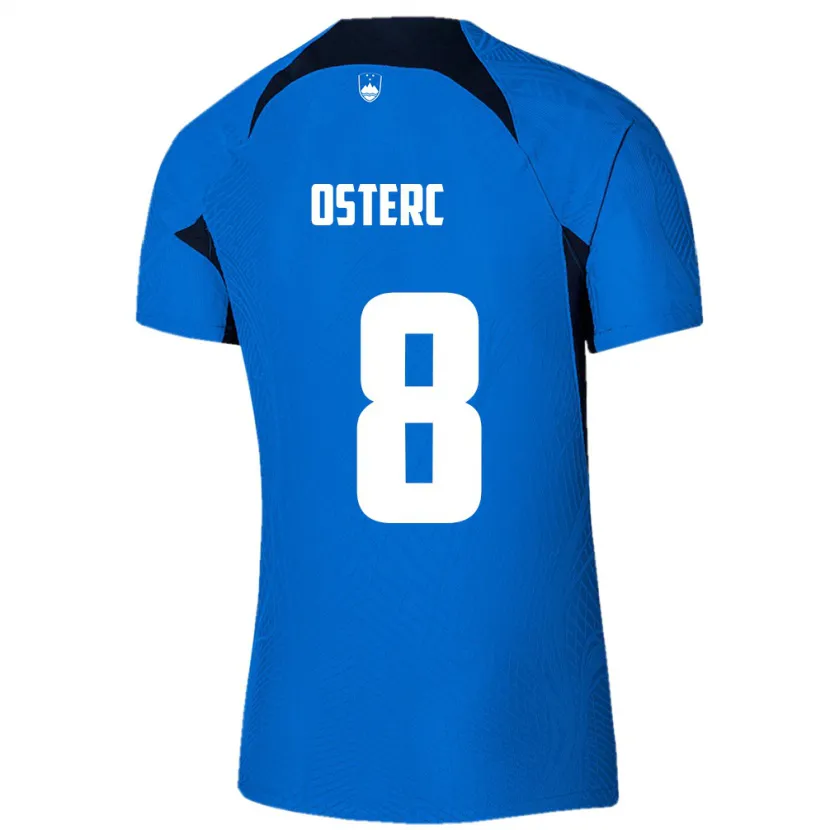 Danxen Pánské Slovinsko Niko Osterc #8 Modrý Daleko Hráčské Dresy 24-26 Dres