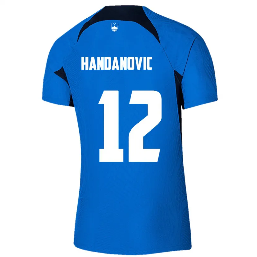 Danxen Pánské Slovinsko Tanej Handanovic #12 Modrý Daleko Hráčské Dresy 24-26 Dres