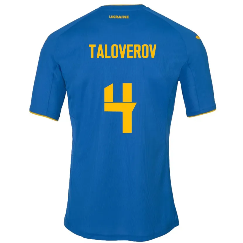 Danxen Pánské Ukrajina Maksym Taloverov #4 Modrý Daleko Hráčské Dresy 24-26 Dres