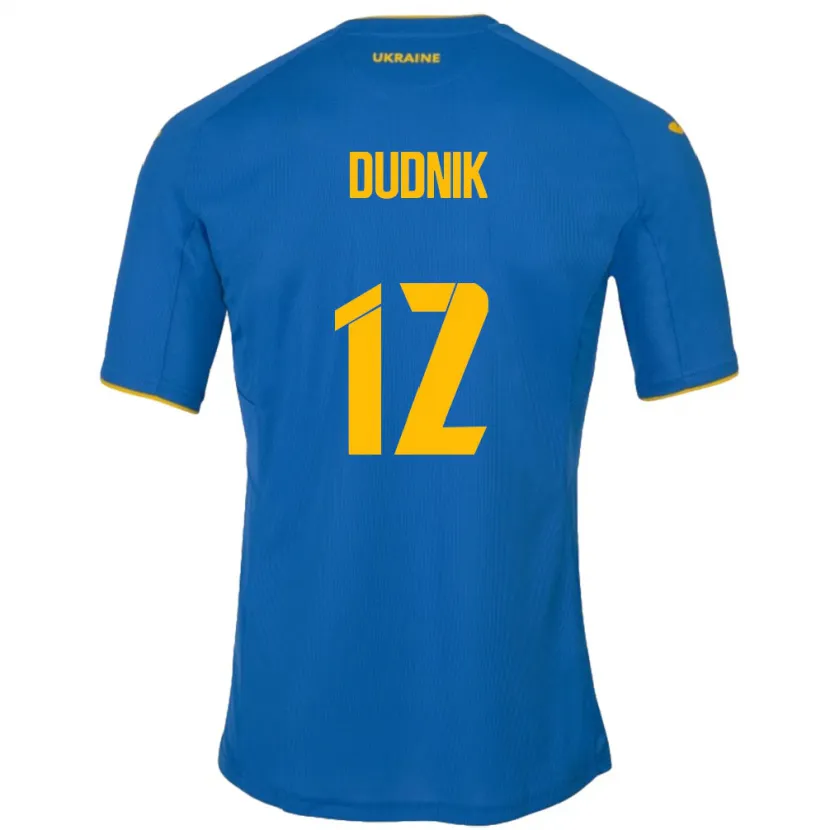 Danxen Pánské Ukrajina Marina Dudnik #12 Modrý Daleko Hráčské Dresy 24-26 Dres