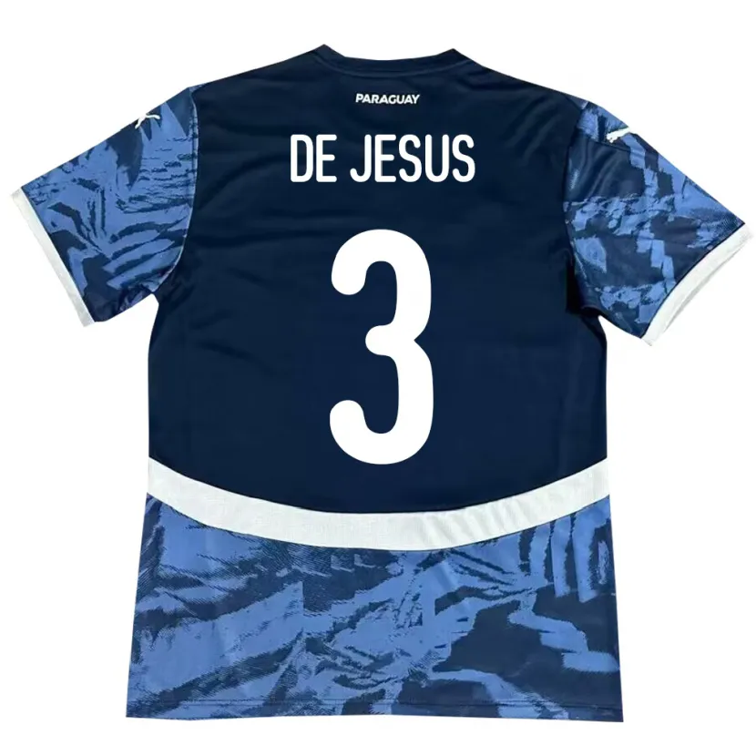 Danxen Pánské Paraguay Ronaldo De Jesús #3 Modrý Daleko Hráčské Dresy 24-26 Dres