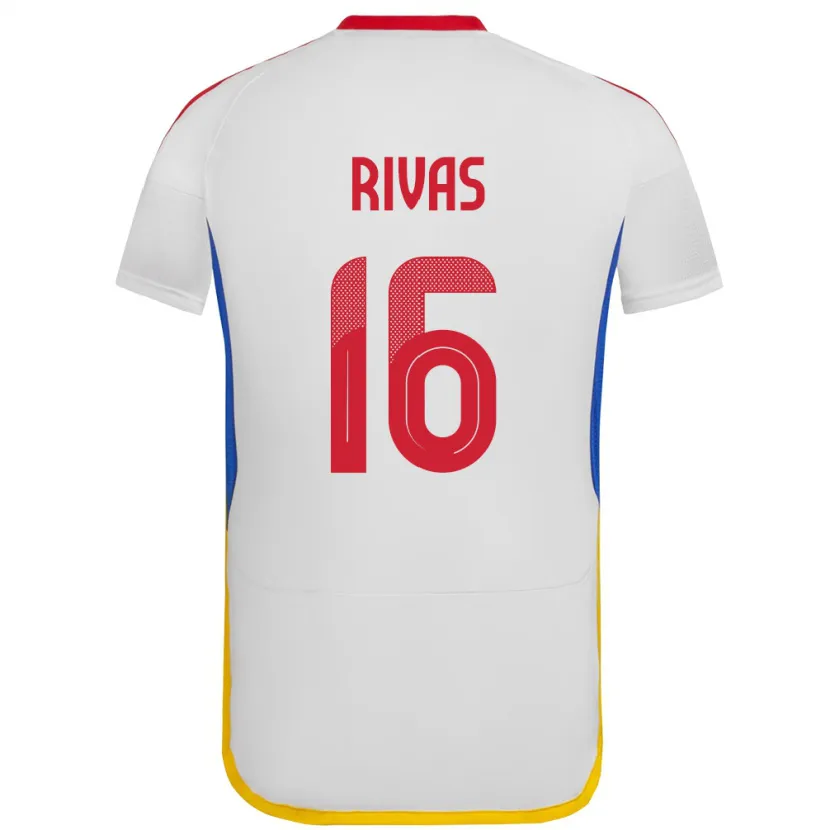 Danxen Pánské Venezuela Renne Rivas #16 Bílý Daleko Hráčské Dresy 24-26 Dres