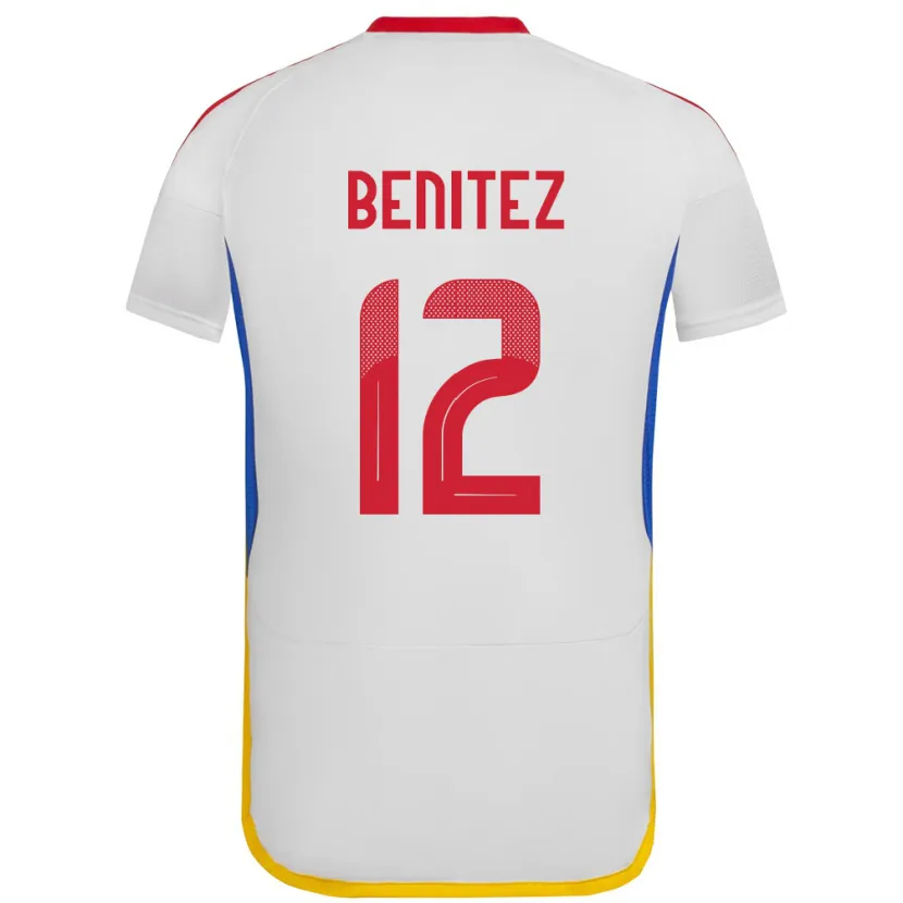 Danxen Pánské Venezuela Frankarlos Benítez #12 Bílý Daleko Hráčské Dresy 24-26 Dres