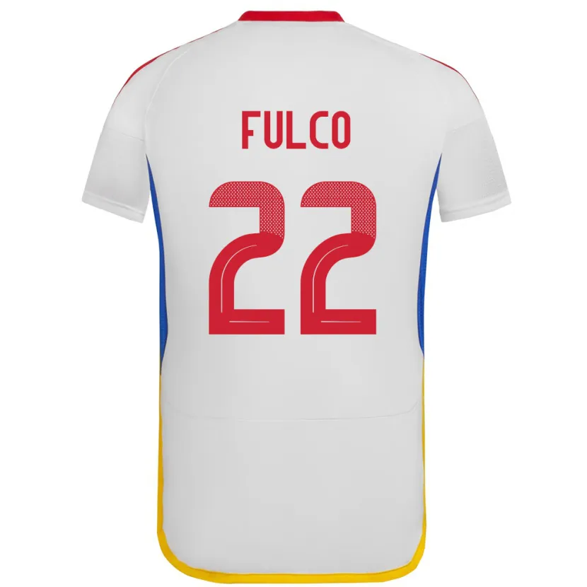 Danxen Pánské Venezuela Pedro Fulco #22 Bílý Daleko Hráčské Dresy 24-26 Dres