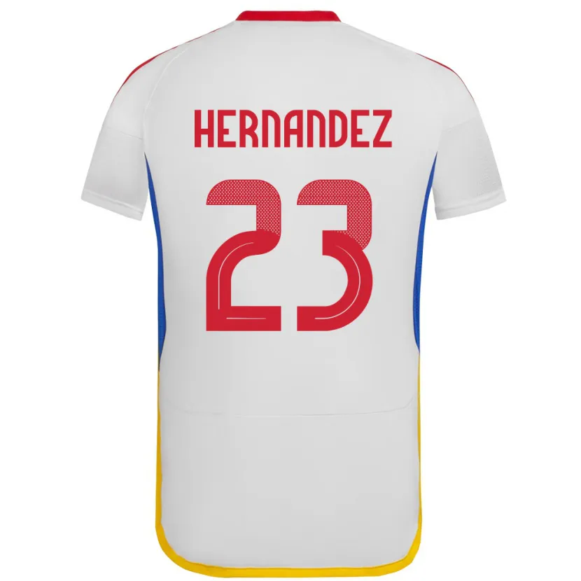 Danxen Pánské Venezuela Luifer Hernández #23 Bílý Daleko Hráčské Dresy 24-26 Dres