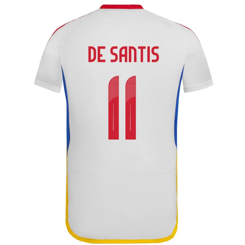 Danxen Pánské Venezuela Jeriel De Santis #11 Bílý Daleko Hráčské Dresy 24-26 Dres