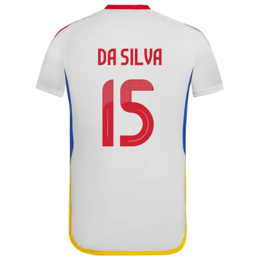 Danxen Pánské Venezuela Cesar Da Silva #15 Bílý Daleko Hráčské Dresy 24-26 Dres