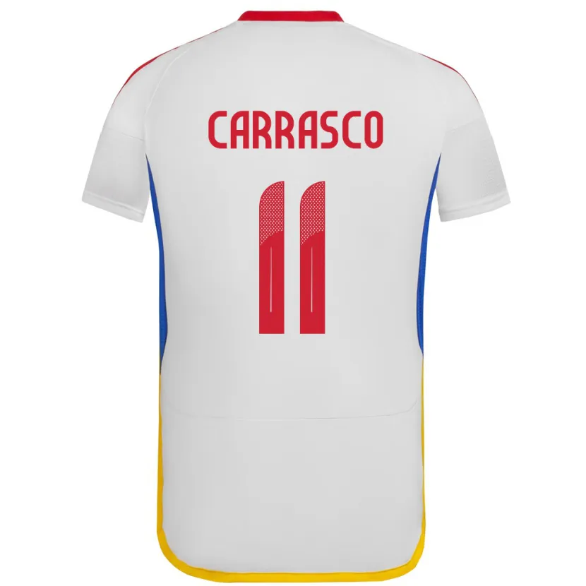 Danxen Pánské Venezuela Raiderlin Carrasco #11 Bílý Daleko Hráčské Dresy 24-26 Dres