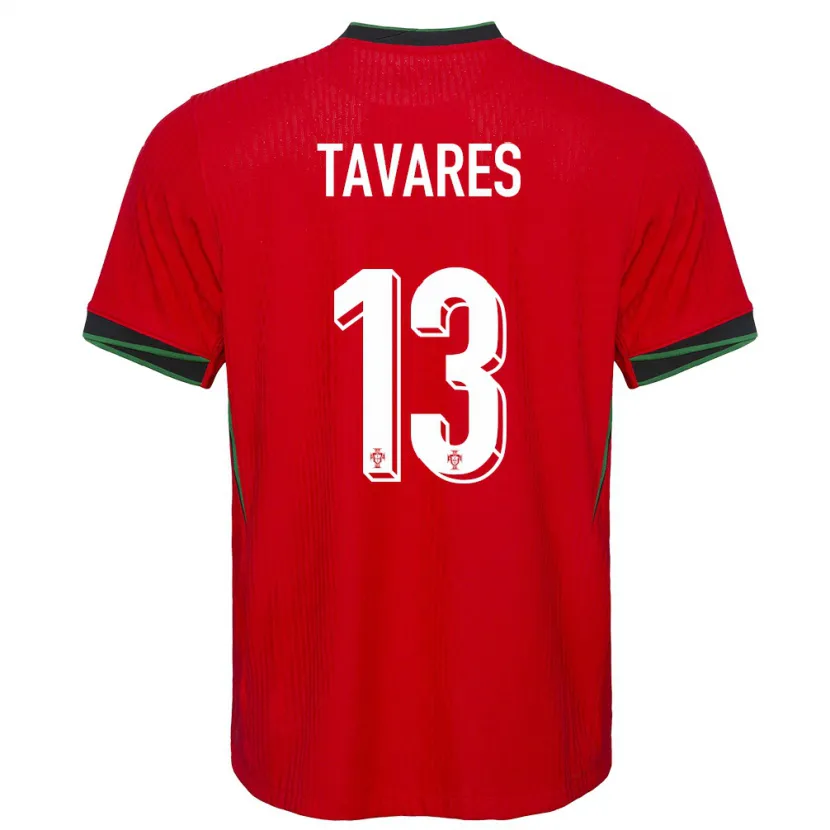 Danxen Dámské Portugalsko Nuno Tavares #13 Červené Domů Hráčské Dresy 24-26 Dres