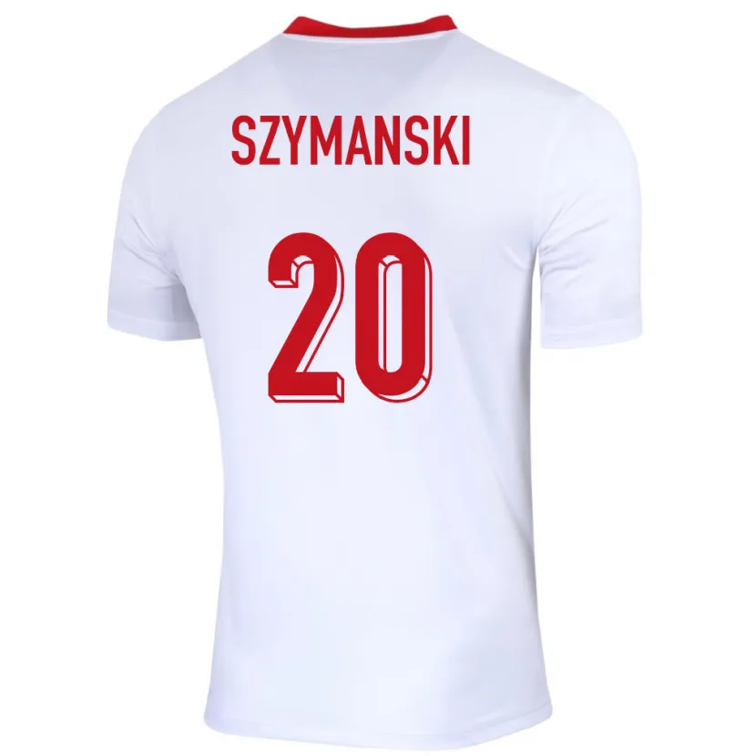 Danxen Dámské Polsko Sebastian Szymanski #20 Bílý Domů Hráčské Dresy 24-26 Dres