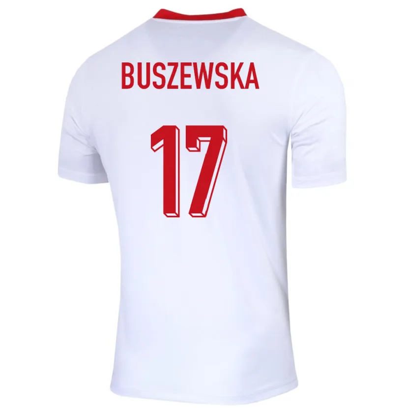 Danxen Dámské Polsko Zofia Buszewska #17 Bílý Domů Hráčské Dresy 24-26 Dres