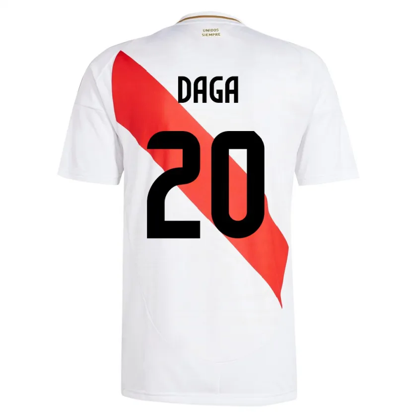 Danxen Dámské Peru Azucena Daga #20 Bílý Domů Hráčské Dresy 24-26 Dres