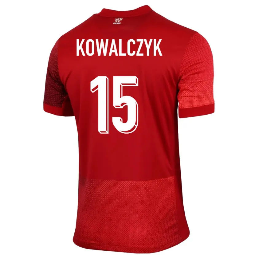 Danxen Dámské Polsko Mateusz Kowalczyk #15 Červené Daleko Hráčské Dresy 24-26 Dres